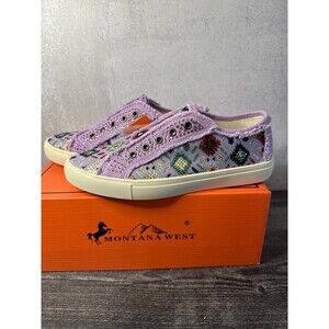 Montana West purple bling sneakers size 8
